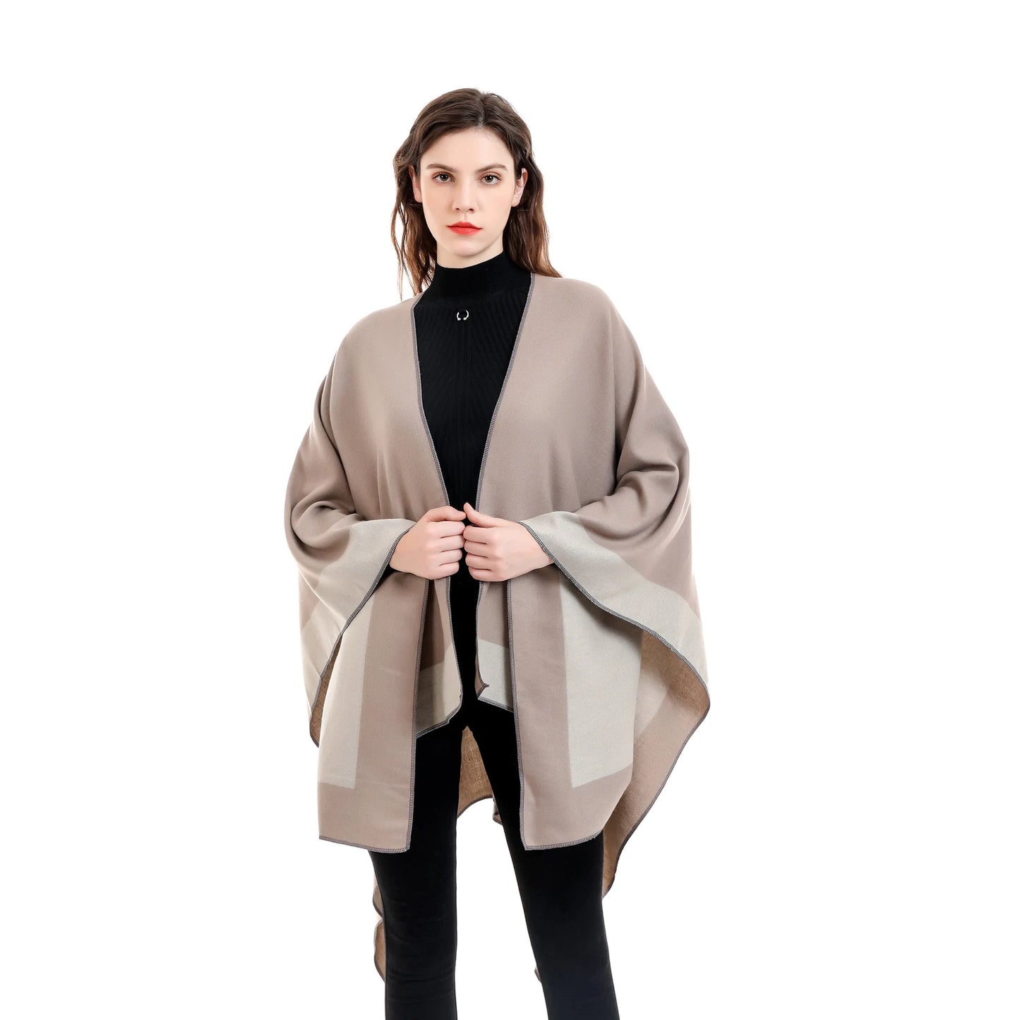 Women Cashmere Shawl Double-sided