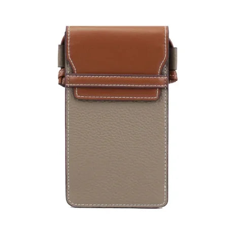 Mini leather crossbody mobile phone bags / free customized initials.