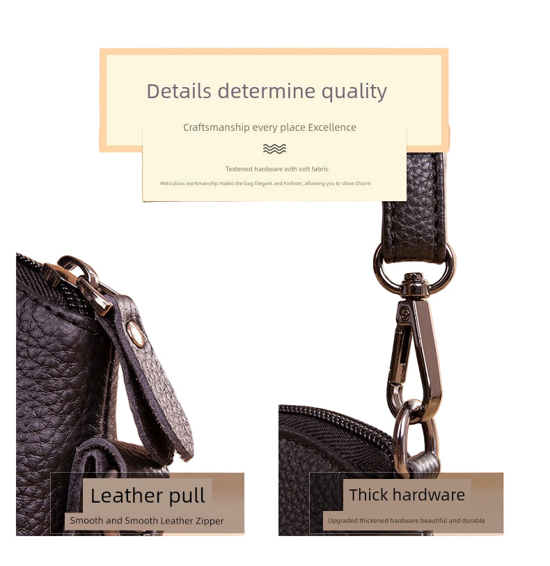 Top Layer Cowhide Messenger Bag