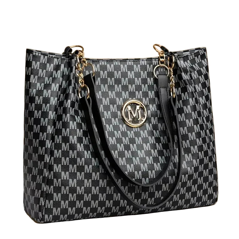 Vintage Geometric Tote Shoulder Bag