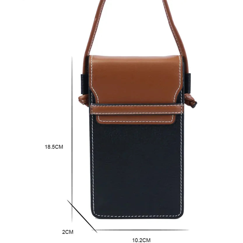 Mini leather crossbody mobile phone bags / free customized initials.