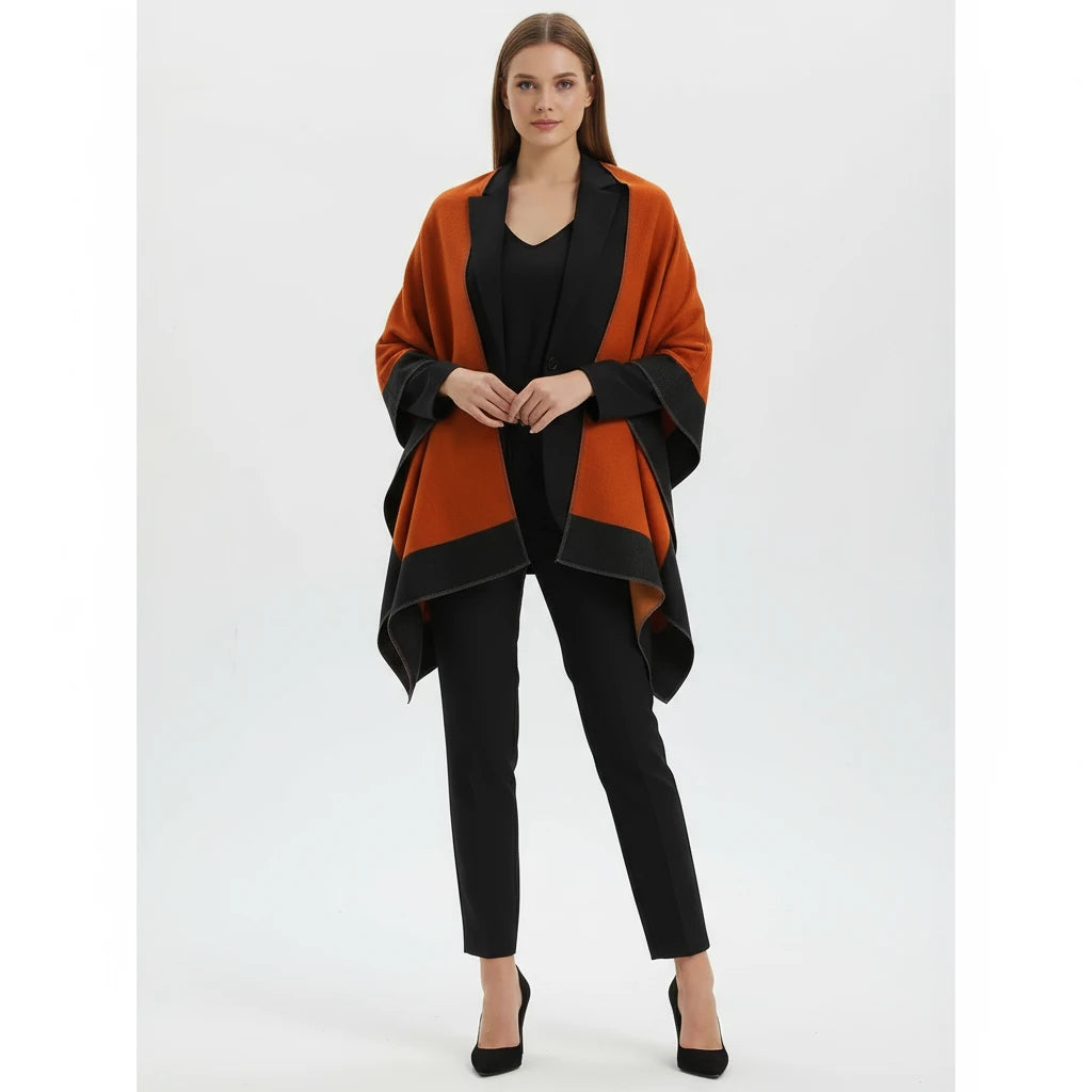 Women Cashmere Shawl Double-sided